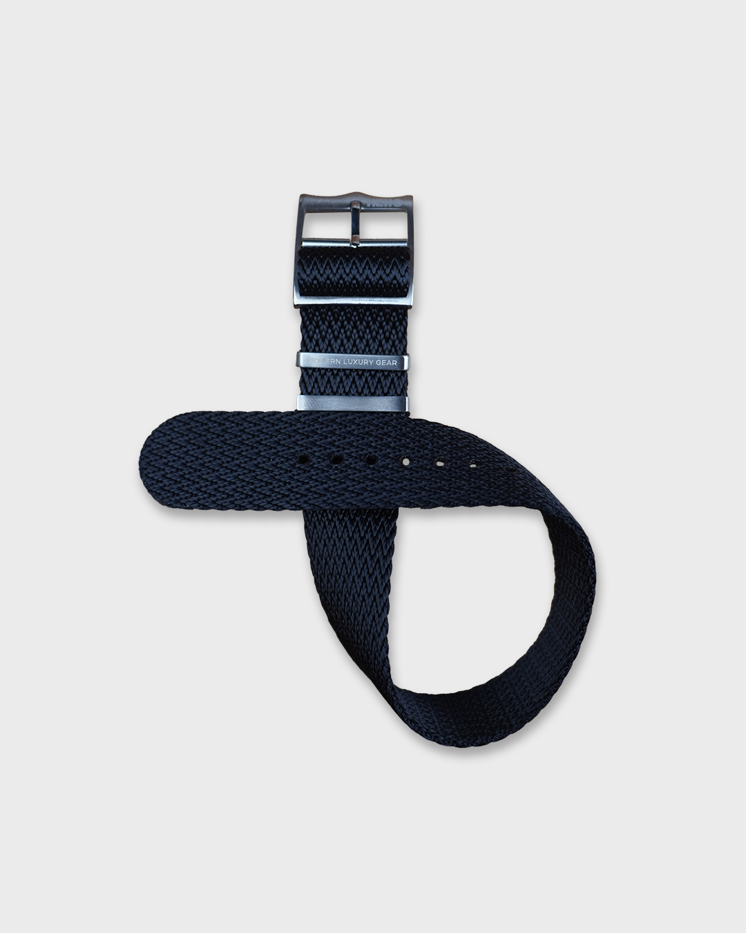 Blacktip Shark__ Blue nylon watch strap 20mm