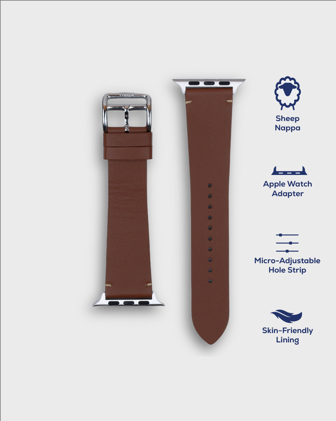 GINGERBREAD__  chocolate strap for watch