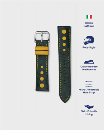 SENNA__ Premium green leather strap stylish