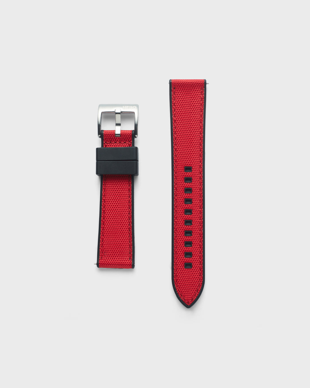 Red Color Rubber watch strap 100% Vegan