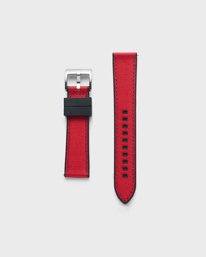 Red Color Rubber watch strap 100% Vegan