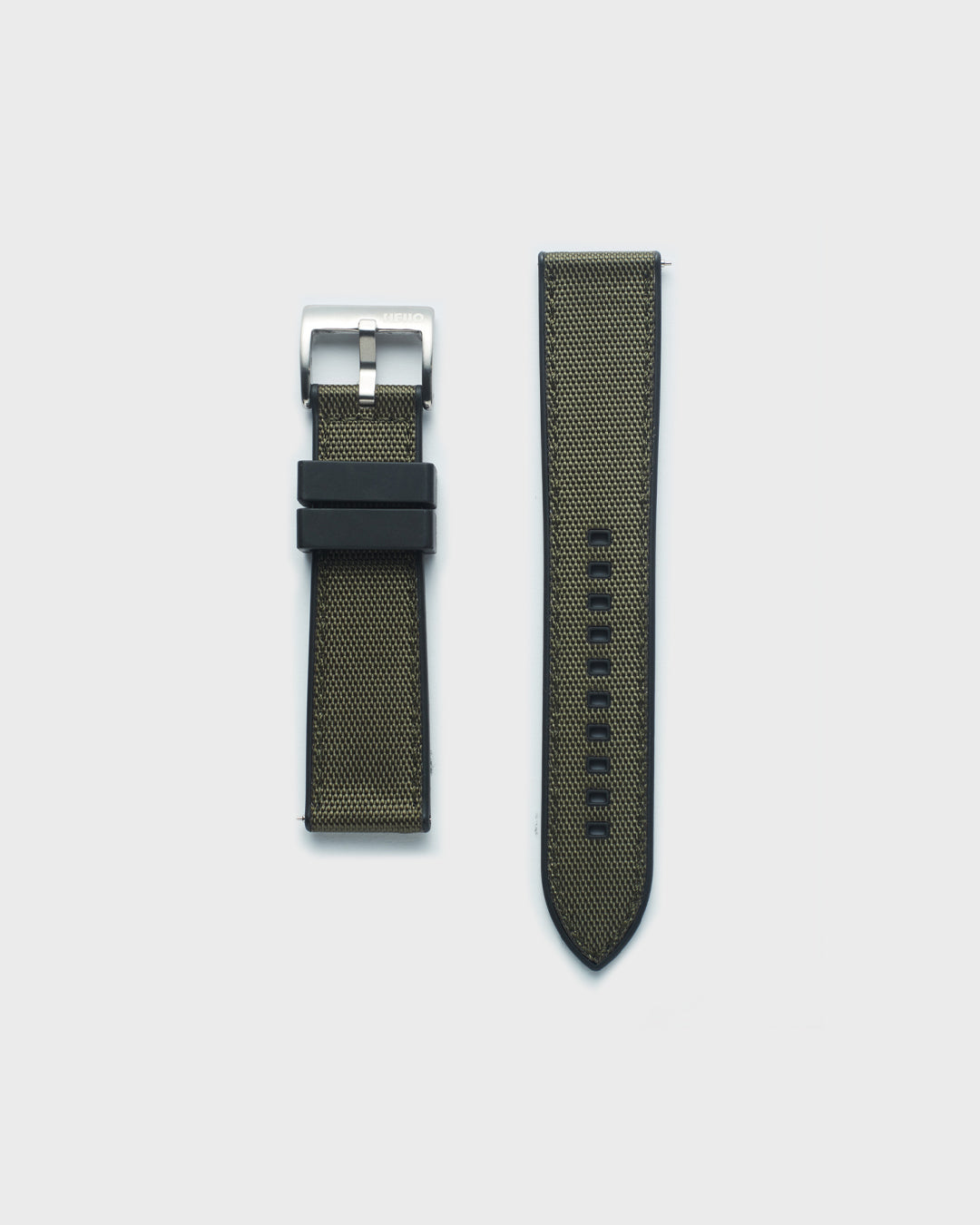 Green Color Watch Strap 100% Vegan 18mm, 19mm, 20mm, 21mm and 24mm