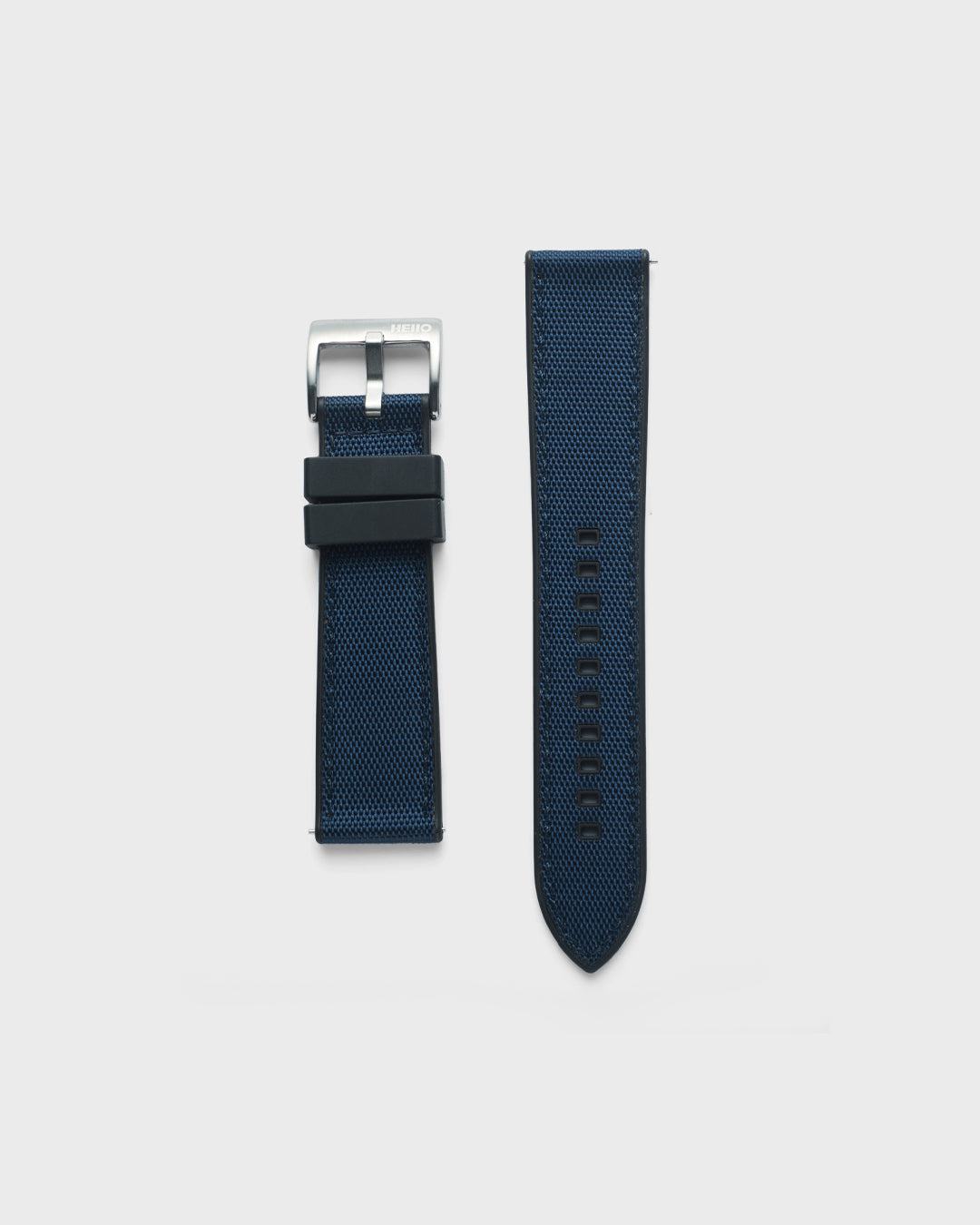 Blue Color Rubber Watch Strap 100% Vegan