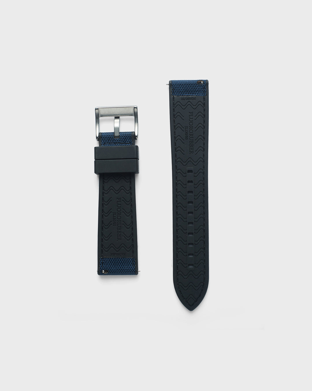 MATE STRAP - FOR QUARTZ, MECHANICAL & SMART WATCHES [Parade Stitch in Sailcloth & FKM Rubber] My Store