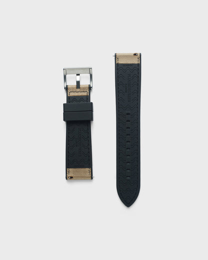 MATE STRAP - FOR QUARTZ, MECHANICAL & SMART WATCHES [Parade Stitch in Sailcloth & FKM Rubber] My Store