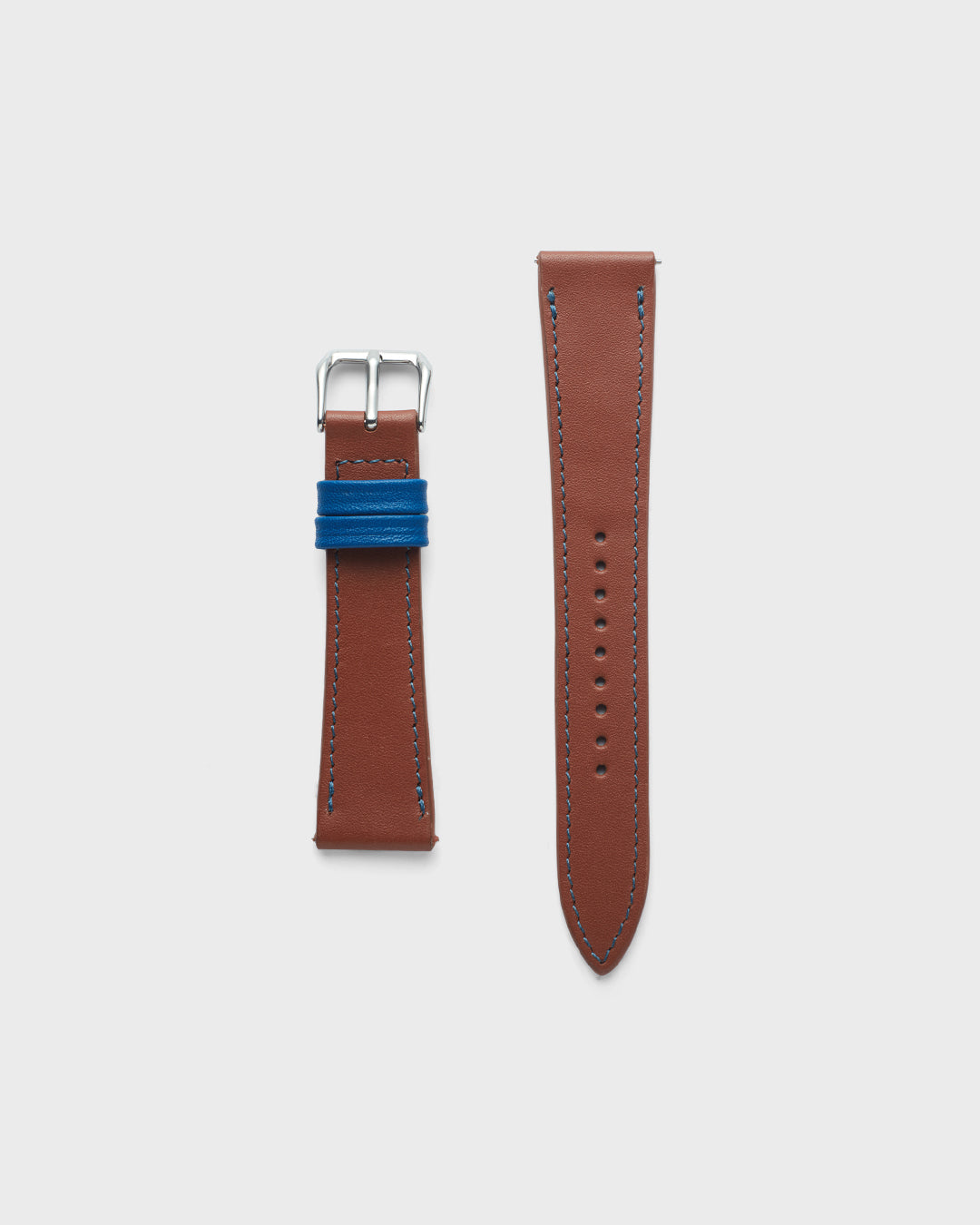 WINDSOR TAN__INTRO STRAP - FOR QUARTZ, MECHANICAL & SMART WATCHES [Parade Stitch in Fine Indian Leather] My Store