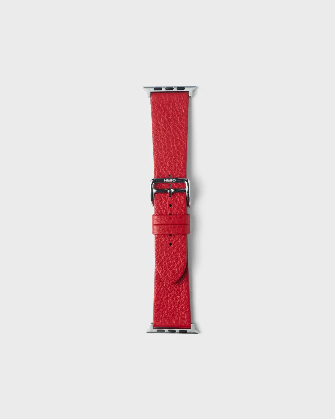 Red Berry__VIBE STRAP - FOR APPLE WATCH [Seamless in Italian full grain pebble leather] HEllO