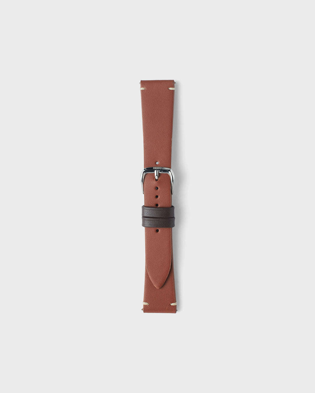 WINDSOR TAN__INTRO STRAP - FOR QUARTZ, MECHANICAL & SMART WATCHES [Duo Stitch in Fine Indian Leather] My Store