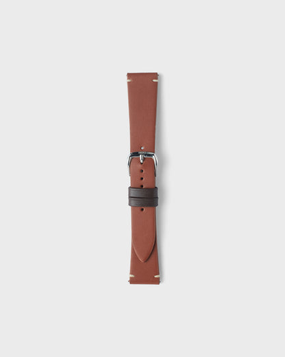 WINDSOR TAN__INTRO STRAP - FOR QUARTZ, MECHANICAL & SMART WATCHES [Duo Stitch in Fine Indian Leather] My Store