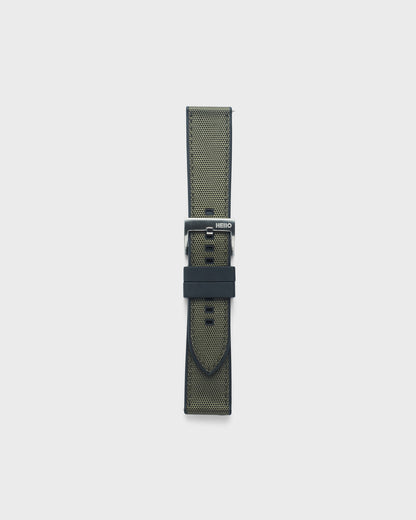 Seaweed__MATE STRAP - FOR QUARTZ, MECHANICAL & SMART WATCHES [Parade Stitch in Sailcloth & FKM Rubber] My Store