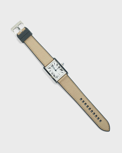 White Color 100% Vegan 24mm watch strap