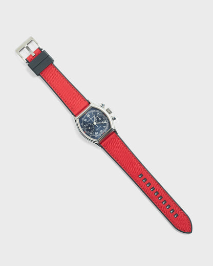 Red color rubber watch strap 100% Vegan