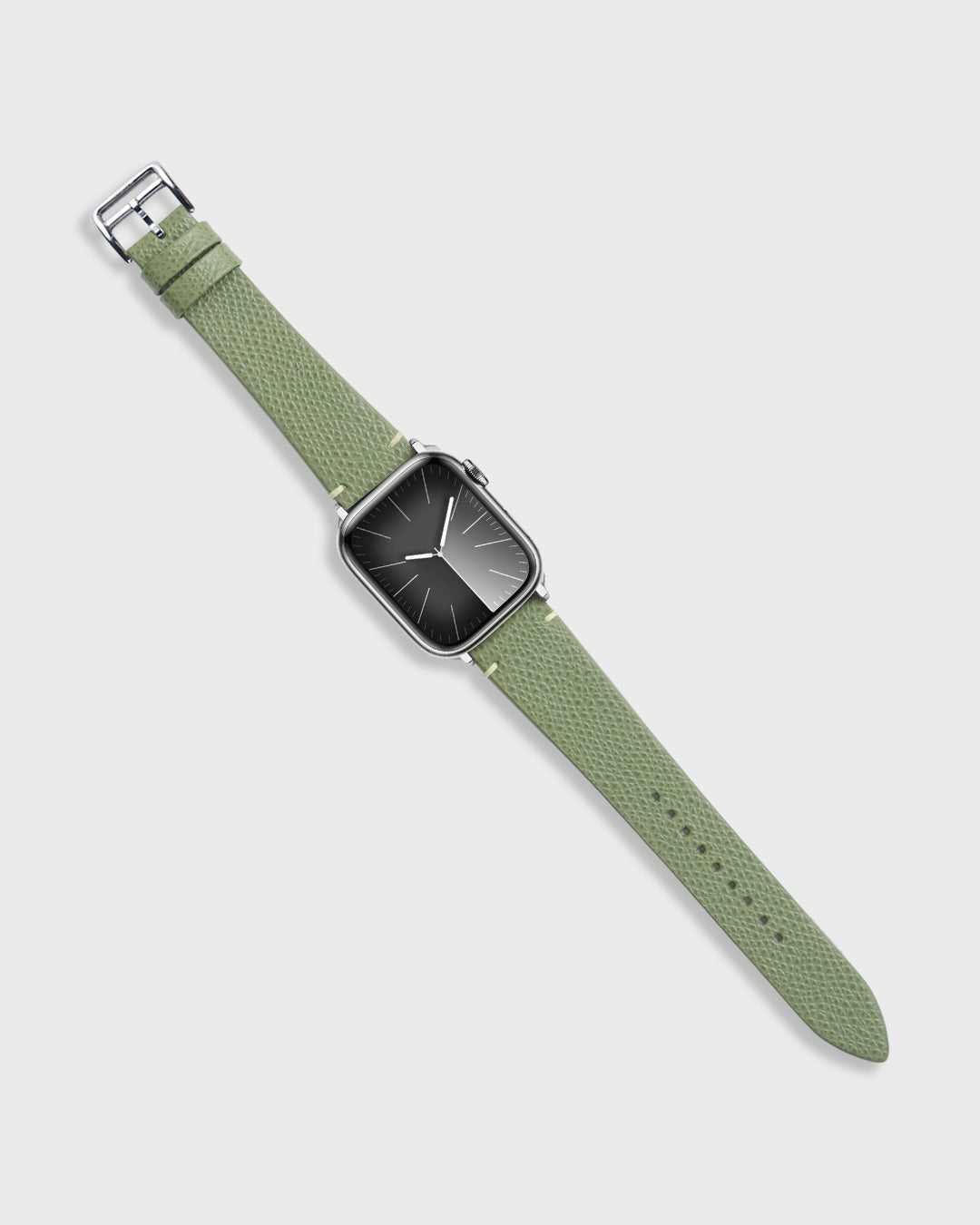 PISTACHIO__INTRO STRAP - FOR APPLE WATCH [Duo Stitch in Italian Epsom Leather] My Store