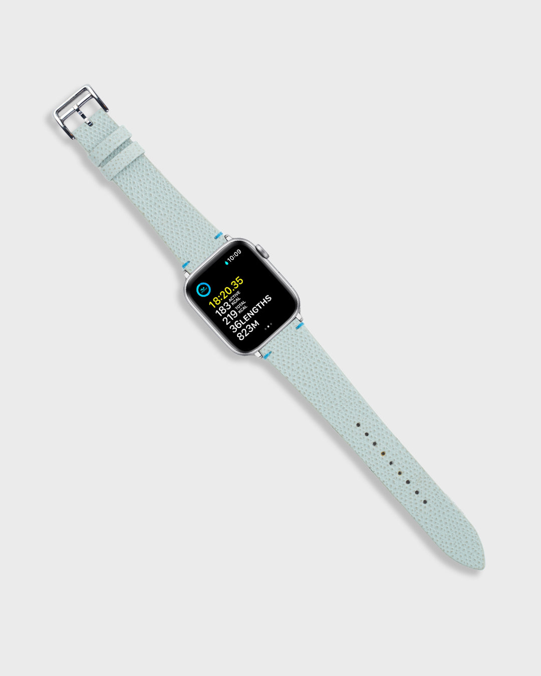 FRESH PEWTER__INTRO STRAP - FOR APPLE WATCH [Duo Stitch in Italian Epsom Leather] My Store