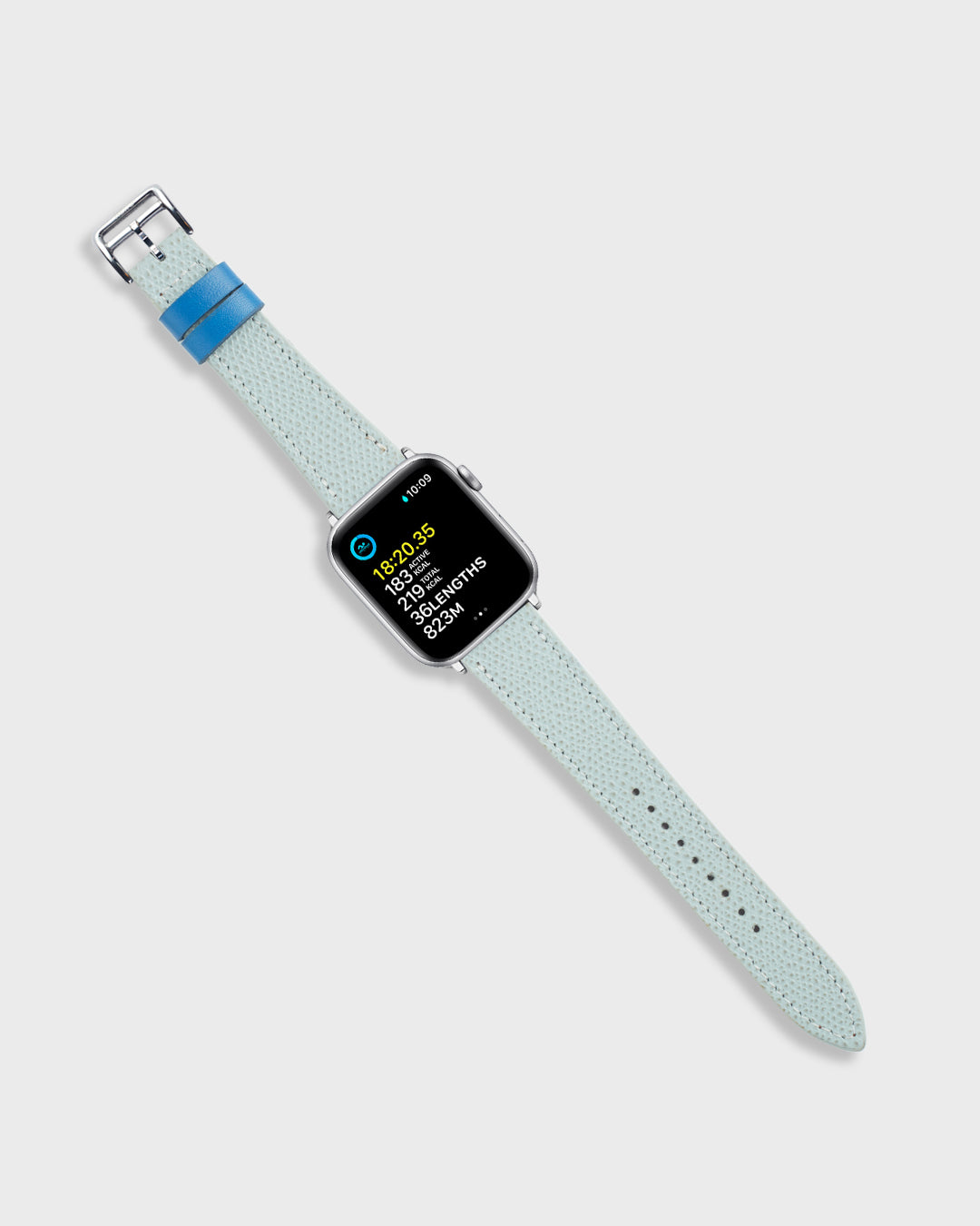 FRESH PEWTER__INTRO STRAP - FOR APPLE WATCH [Parade Stitch in Italian Epsom Leather] My Store