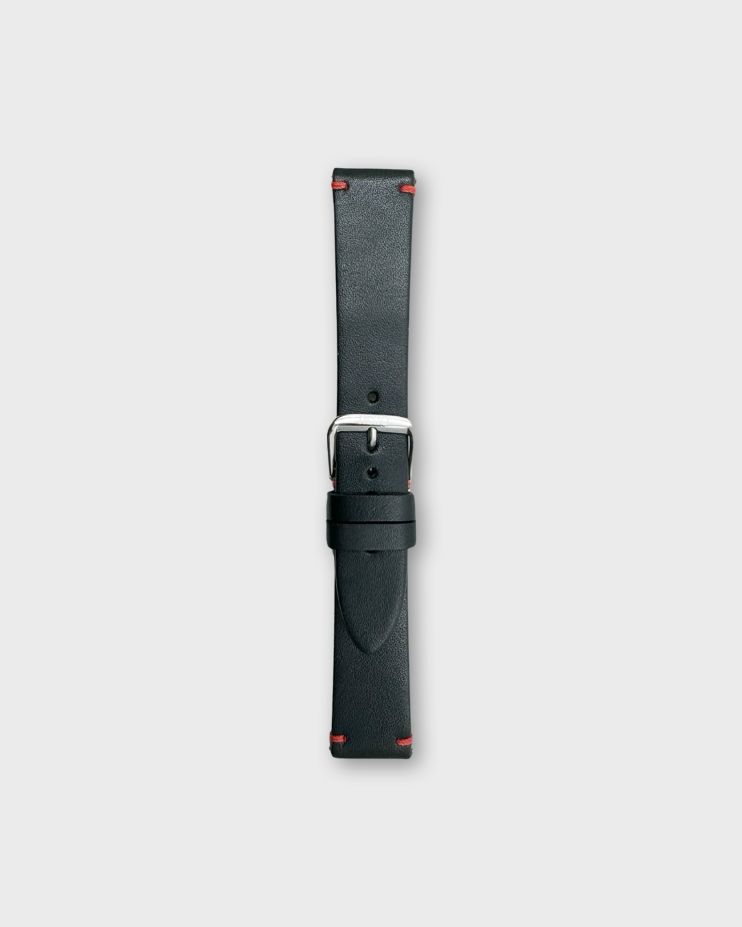 EBONY GLOSS__INTRO STRAP - FOR QUARTZ, MECHANICAL & SMART WATCHES [Duo Stitch in Fine Indian Leather] My Store