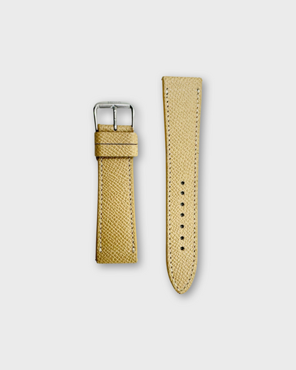 LATTE__INTRO STRAP - FOR QUARTZ, MECHANICAL & SMART WATCHES [Parade Stitch in Italian Epsom Leather] My Store