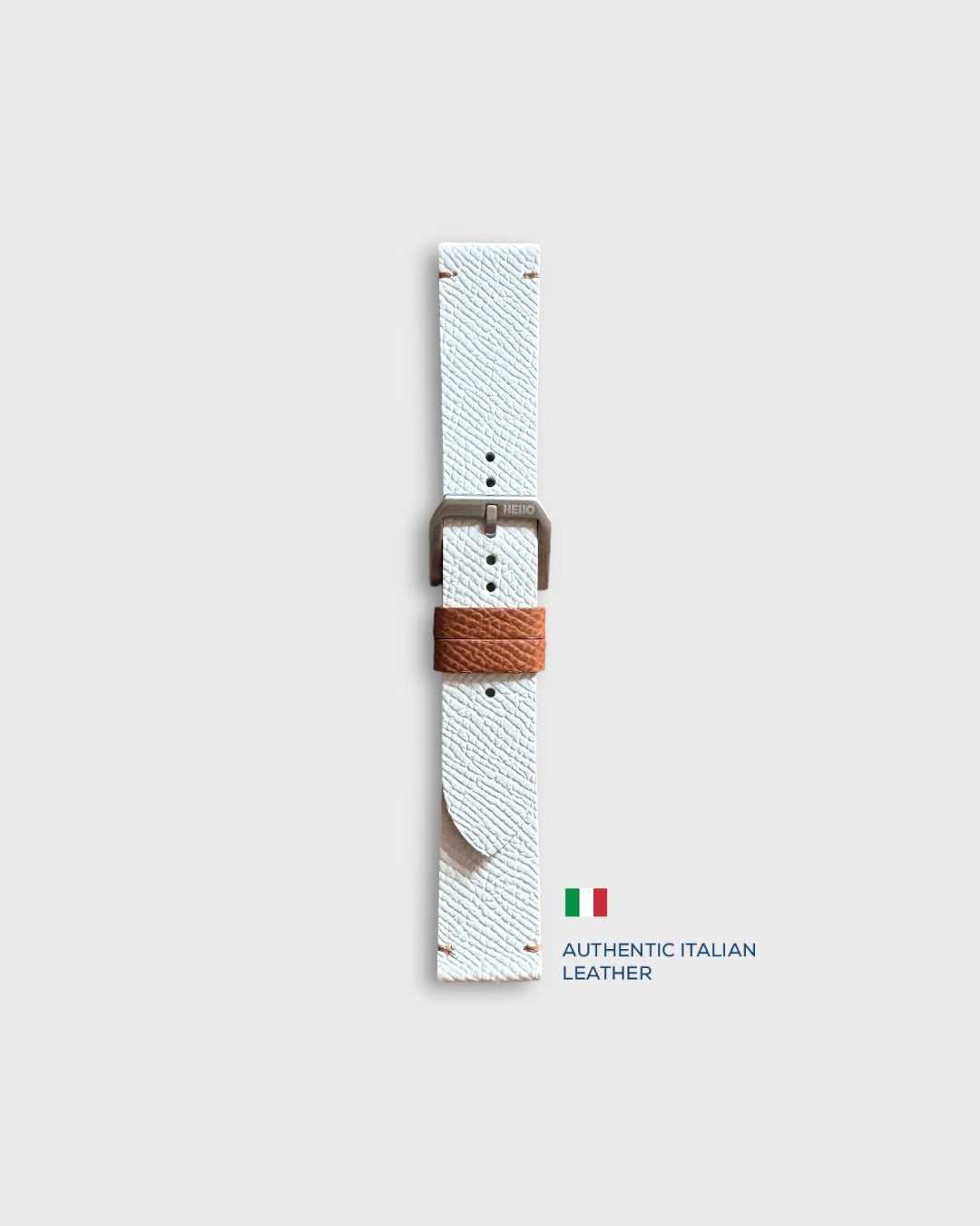 Leather White watch strap