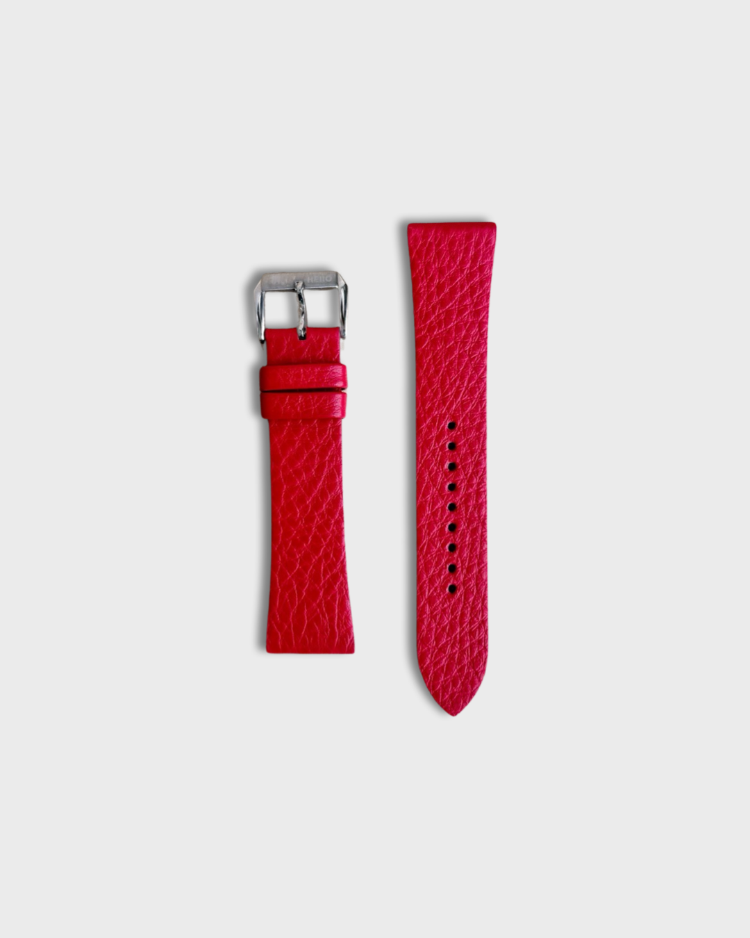 Red Berry__VIBE STRAP - Red Color Leather 24mm watch strap