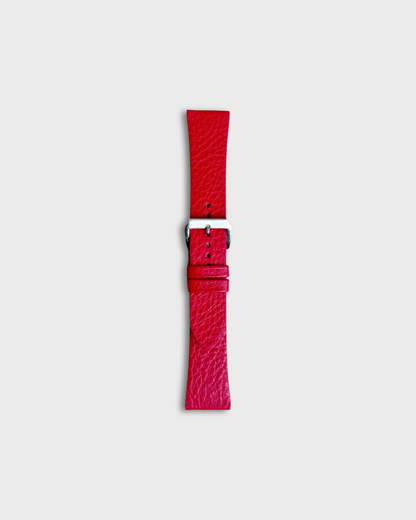 Red Berry__VIBE STRAP - Red color leather 22mm watch strap