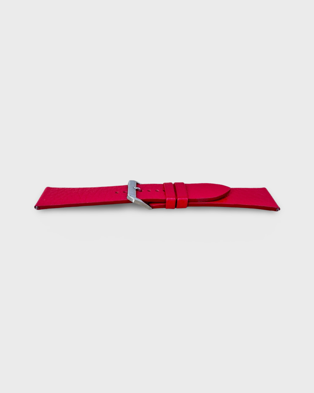 Red Berry__VIBE STRAP - FOR QUARTZ, MECHANICAL & SMART WATCHES [Seamless in Italian full grain pebble leather] HEllO