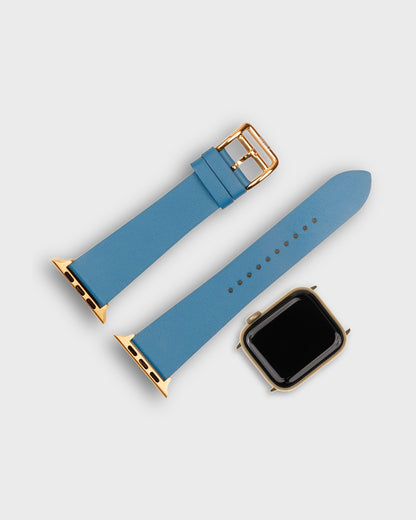 IGUANA BLUE leather strap for apple 