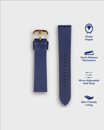 VAN GOGH BLUE__18mm watch strap blue color