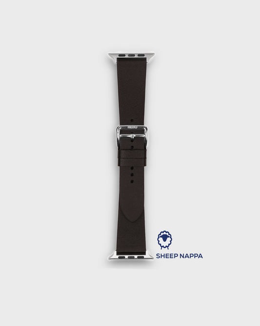 Black Leather Apple Watch Strap