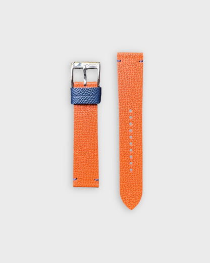 Marmalade Twist__ Orange watch strap in leather