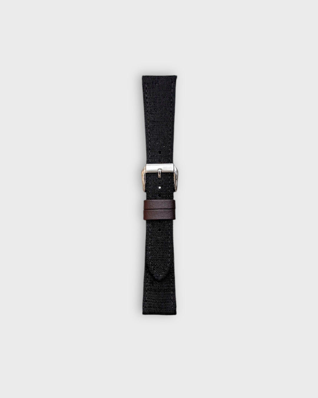 Noir Weave__Khadi fabric watch strap