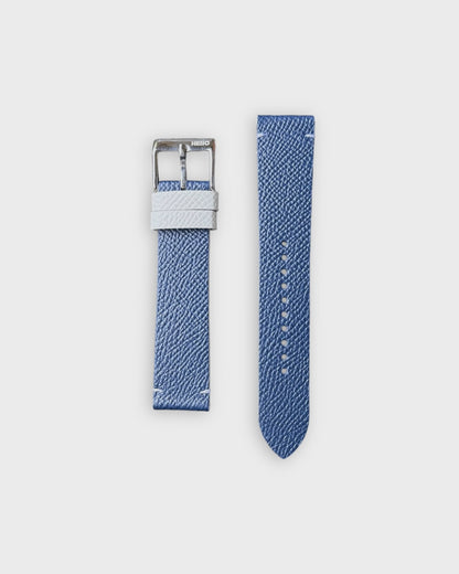 Blueberry Cream__ Blue leather watch strap