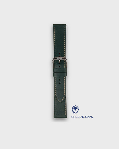 DEEP FOREST__  20mm leather watch strap