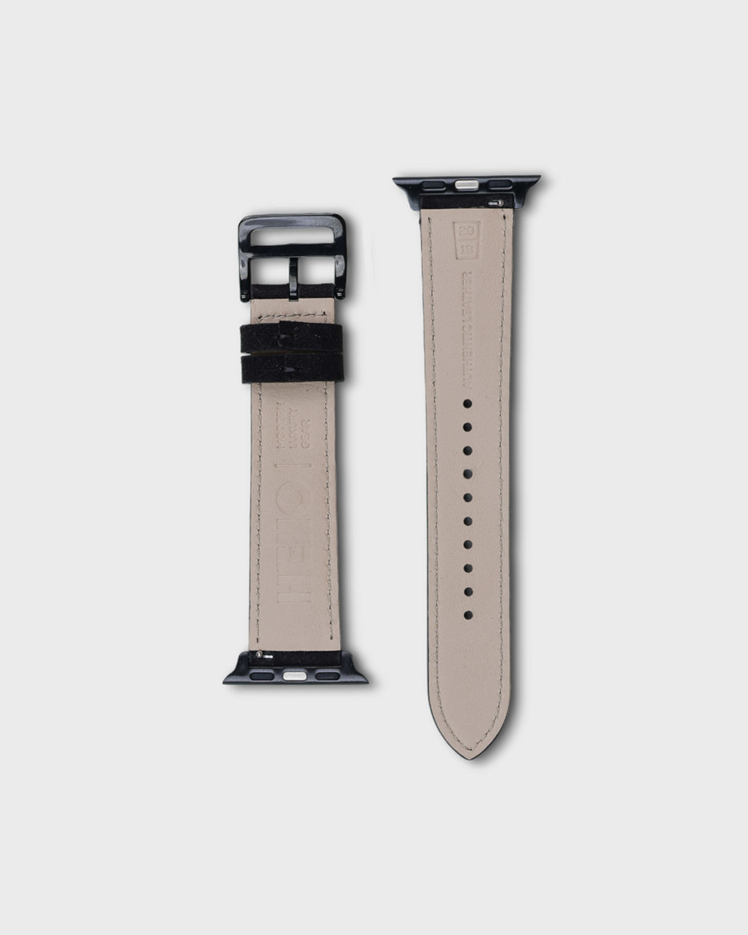 Winter Night__Premium Luxury Apple Watch Straps in Black colour for Black Case