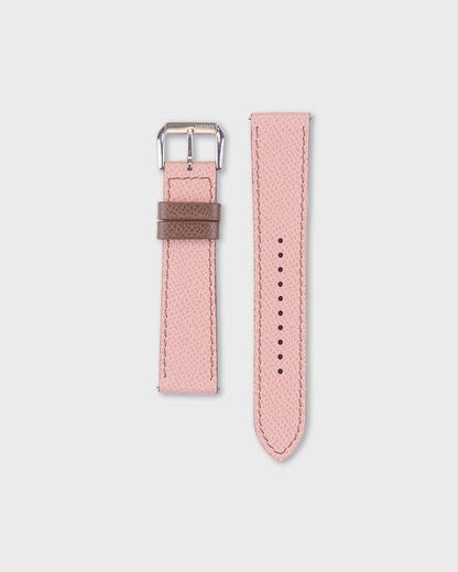 Berry Truffle__Pink Brown Epsom Italian Leather Watch strap 20mm