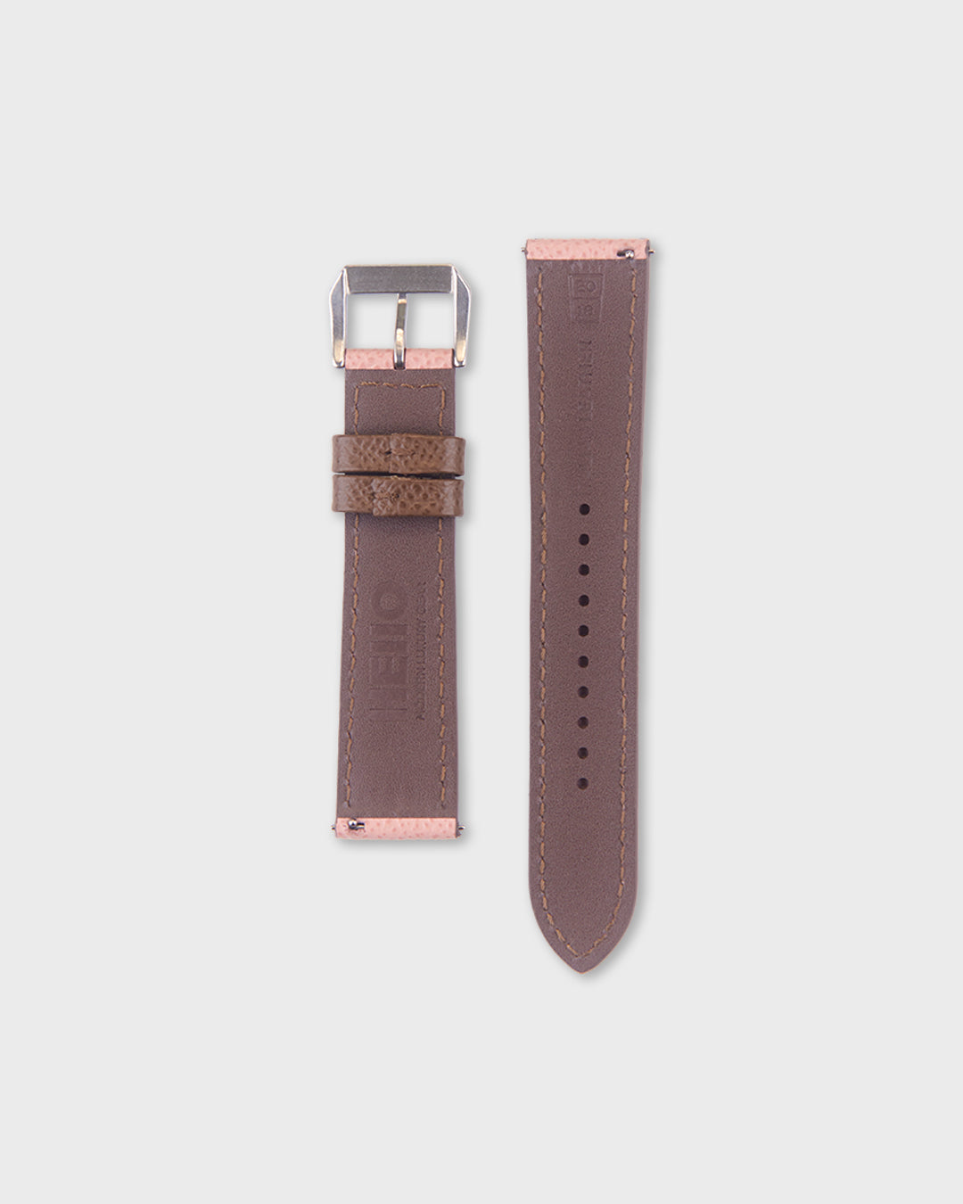 Berry Truffle__Pink Brown Epsom Italian Leather Watch strap