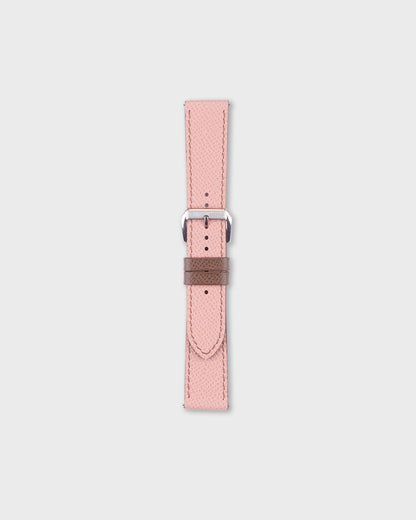 Berry Truffle__Pink Brown Epsom Italian Leather Watch strap