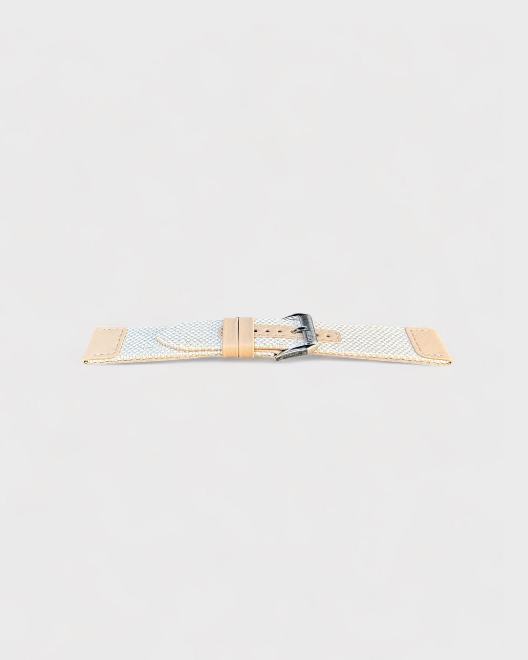 White color cotton 20mm watch strap